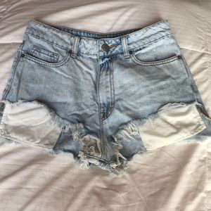 BDG Jean Shorts- High Rise Lou Hi-Low Shortie